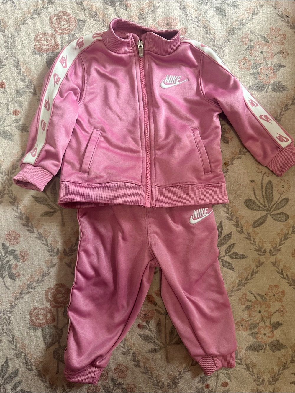 Nike Pink Girls' Track Jacket & Pants Set
